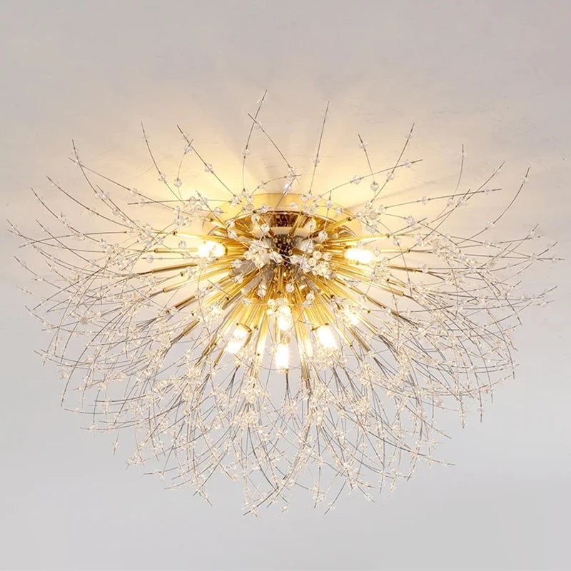 Dandelion Crystal Fireball Chandelier