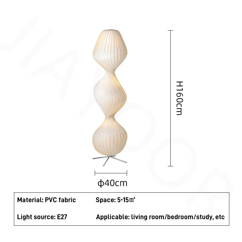 Modern Japanese Gourd Floor Lamp - Elegant Ambiance for Living Room & Bedroom