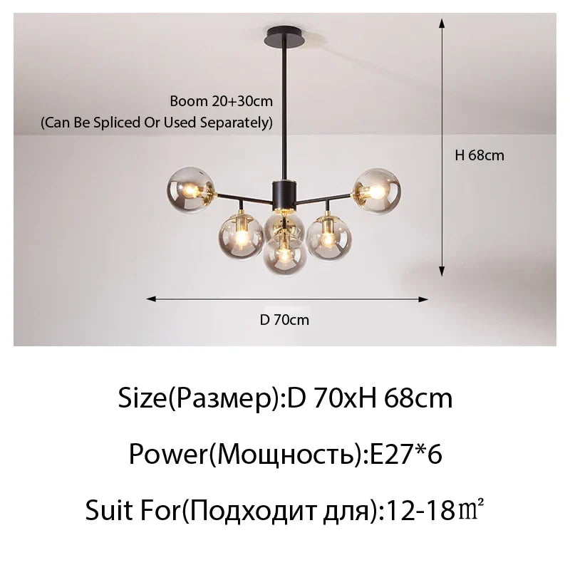 Modern LED Crystal Ceiling Light