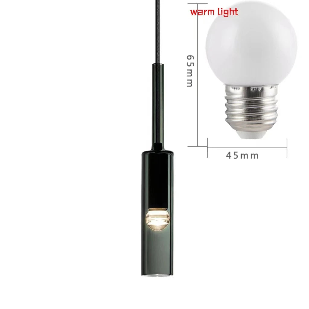 Modern Glass Bottle Pendant Light - Versatile Hanging Lamp for Bedroom, Bar, and Kitchen Decor