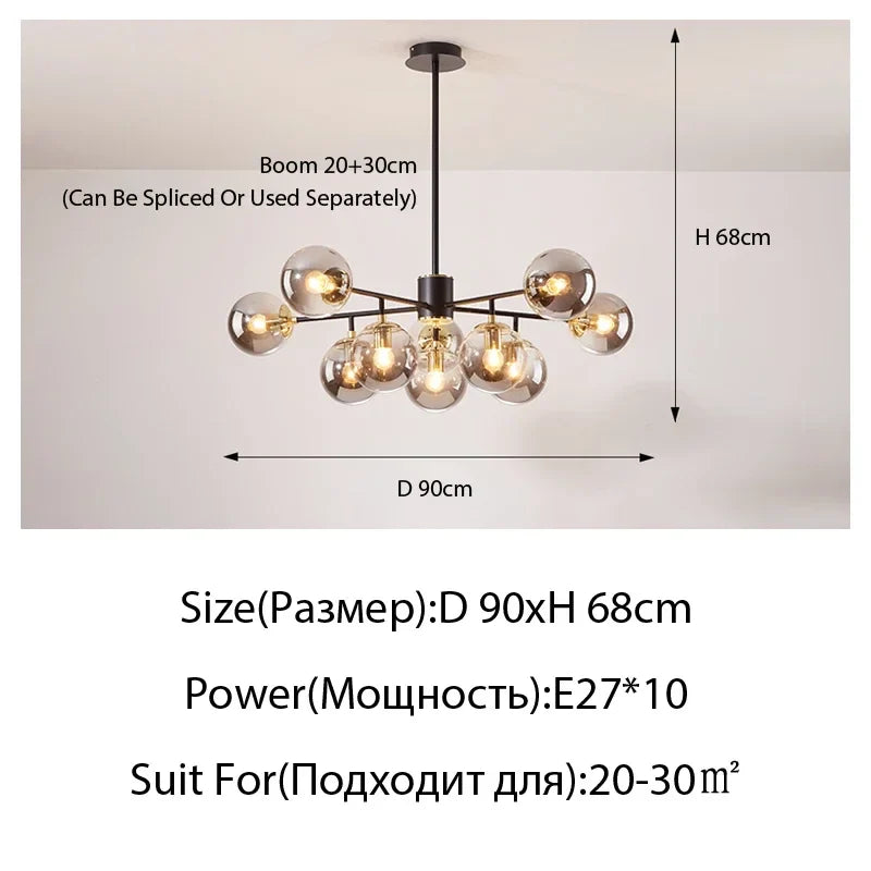 Modern LED Crystal Ceiling Light