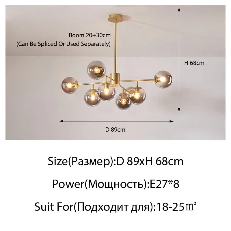 Modern LED Crystal Ceiling Light