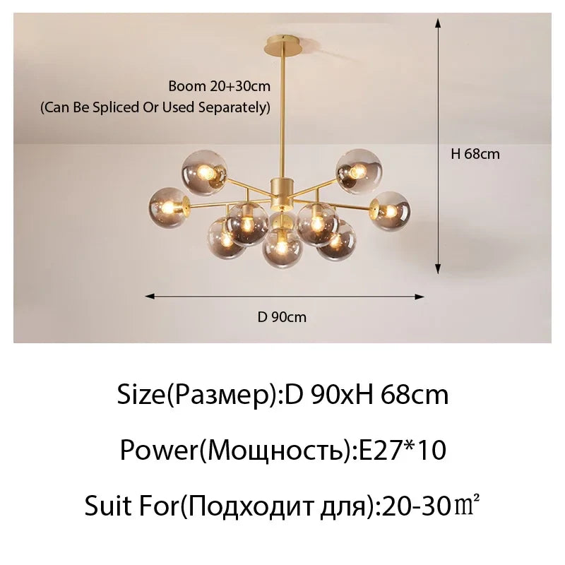 Modern LED Crystal Ceiling Light