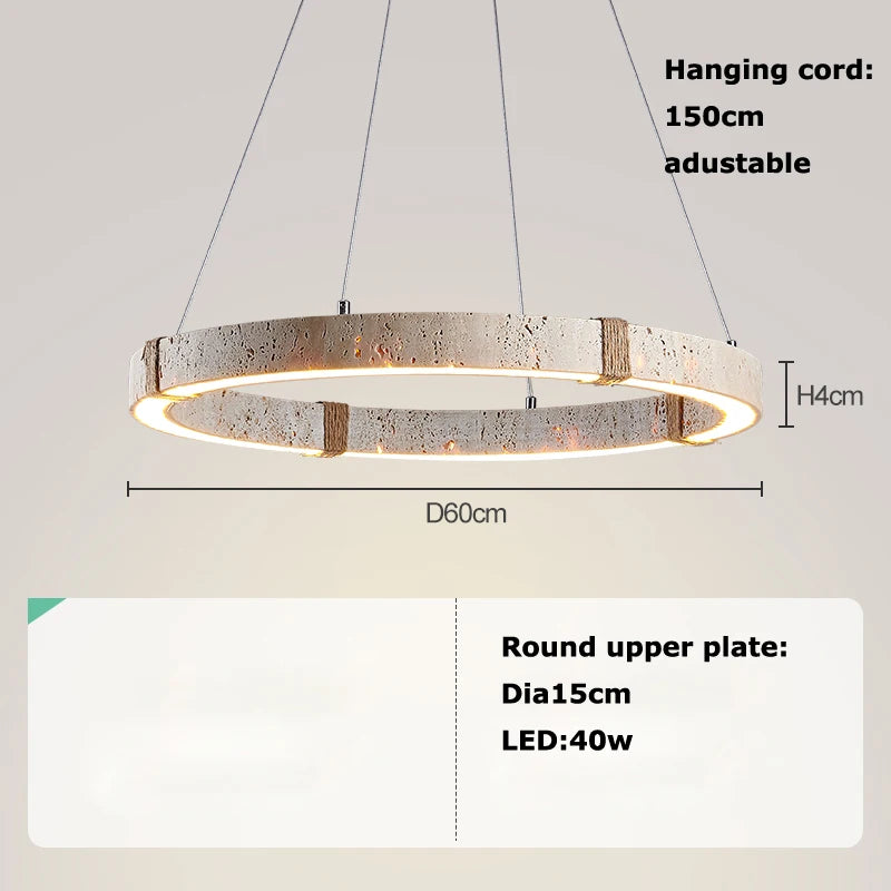 Stone Series Chandelier - Contemporary Lighting Fixture for Living and Dining Spaces