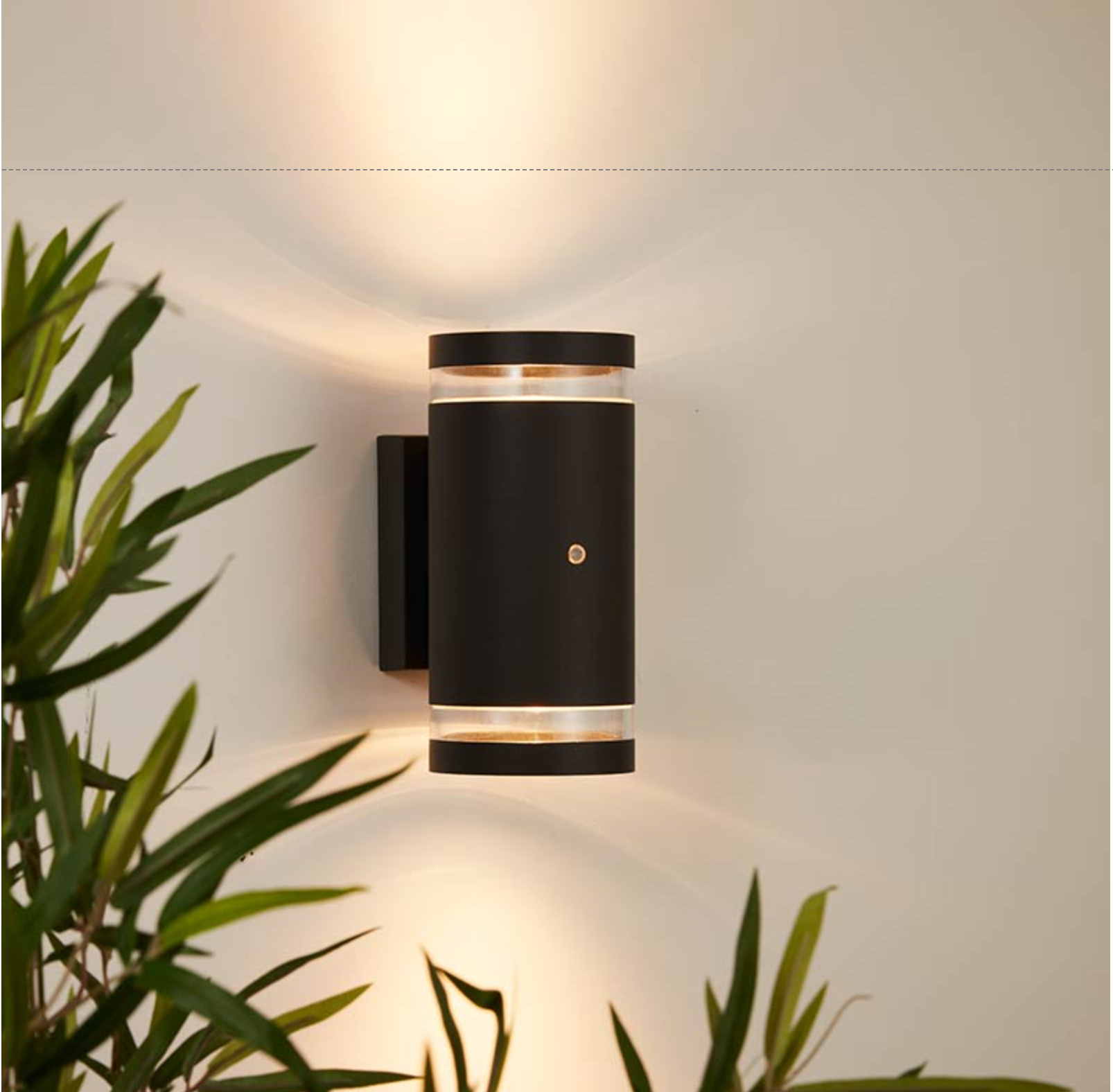 Edit Dez Outdoor Up & Down Wall Light with Dusk to Dawn Sensor - Anthracite
