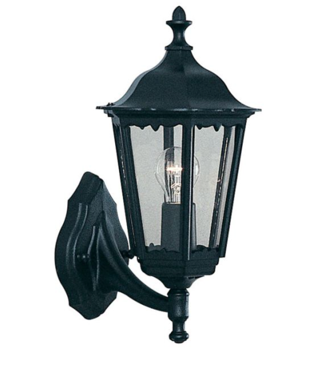 Searchlight Alex Outdoor Lantern Wall Light – Black