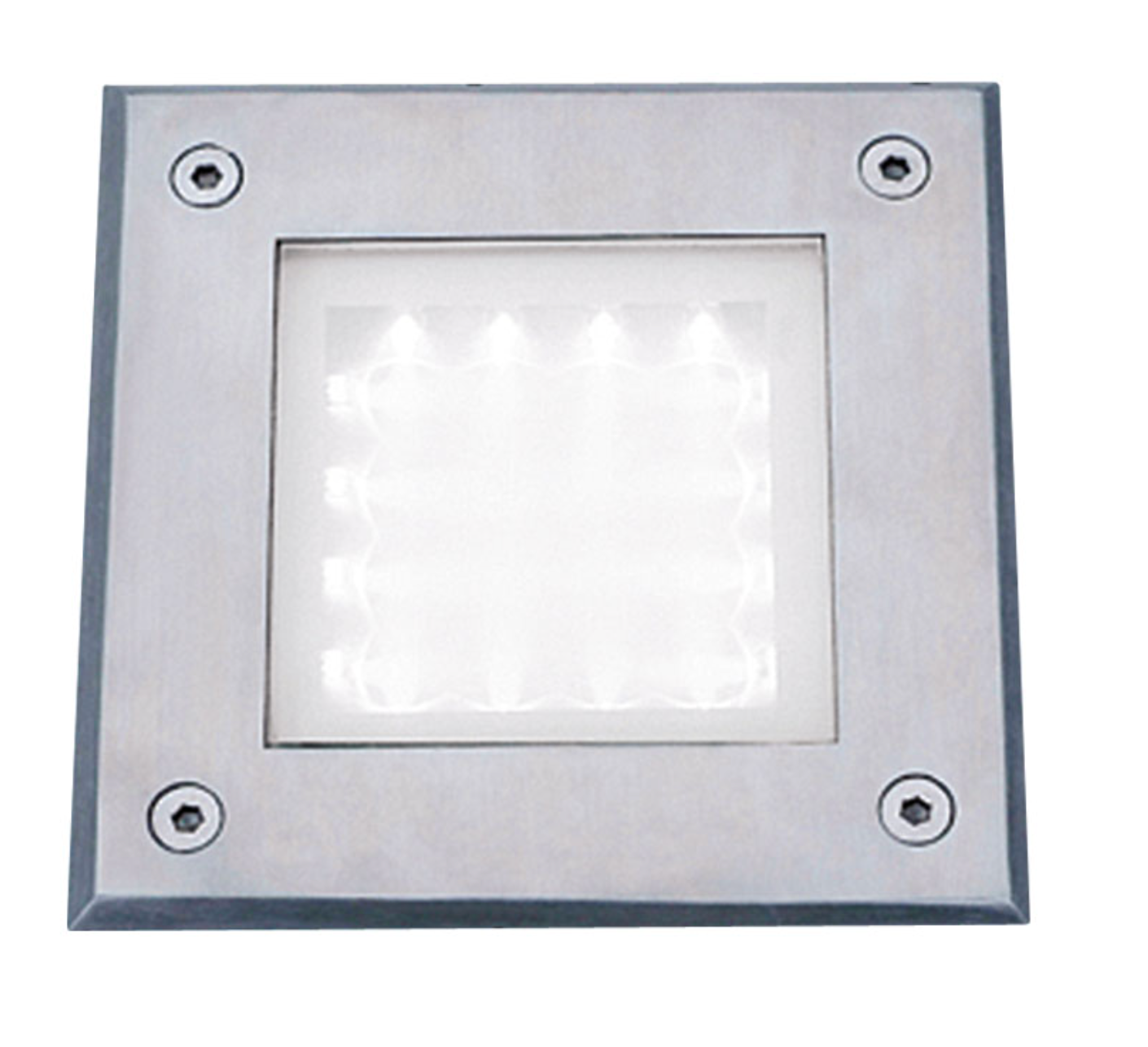 Searchlight Stratford Cool White LED Outdoor Recessed Square Light