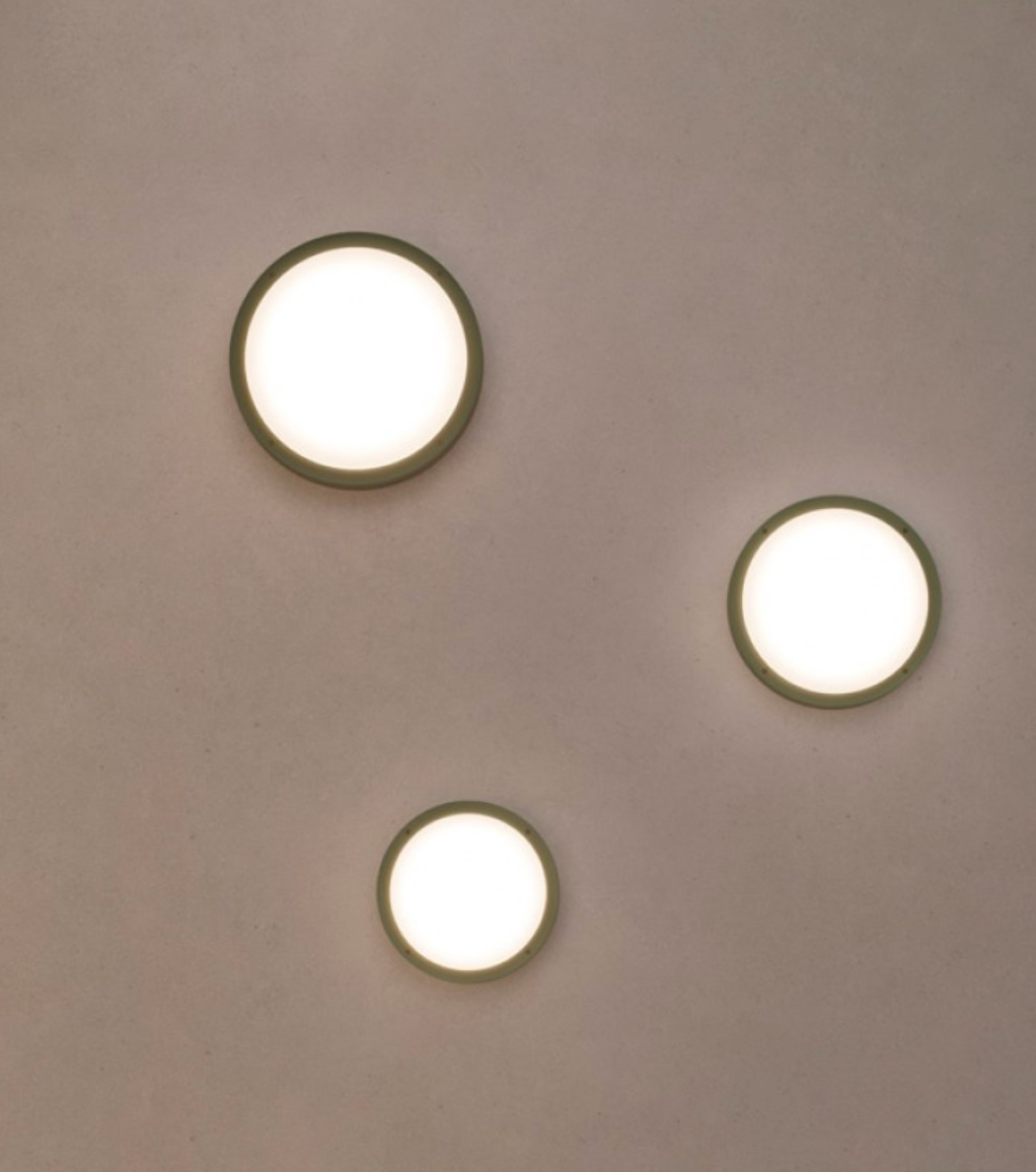 Dub Luce Curva IP66 Outdoor Ceiling Light – Grey (Small)