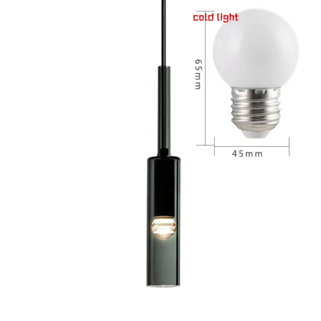 Modern Glass Bottle Pendant Light - Versatile Hanging Lamp for Bedroom, Bar, and Kitchen Decor