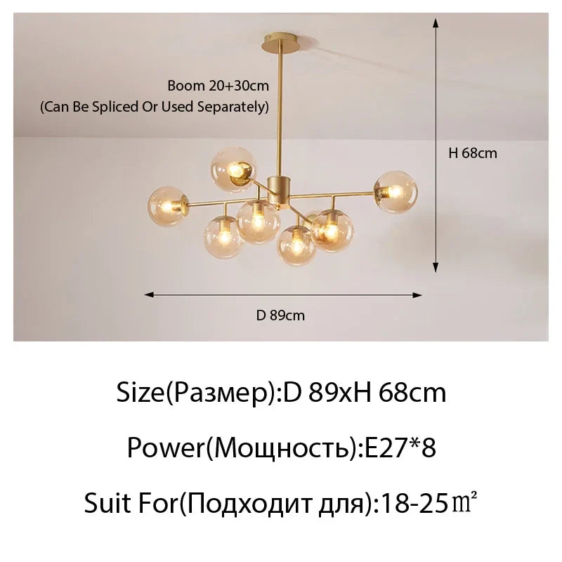 Modern LED Crystal Ceiling Light