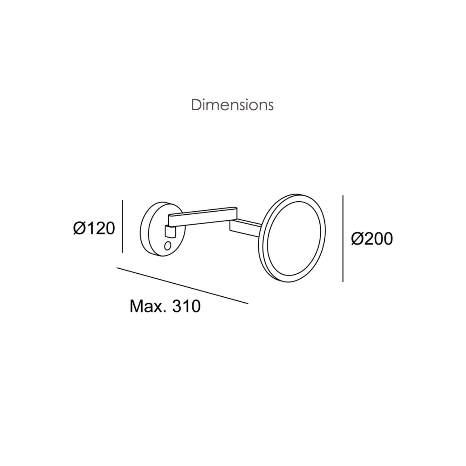 LEDS C4 Vanity IP44 LED Mirror Wall Light - Lights Zone