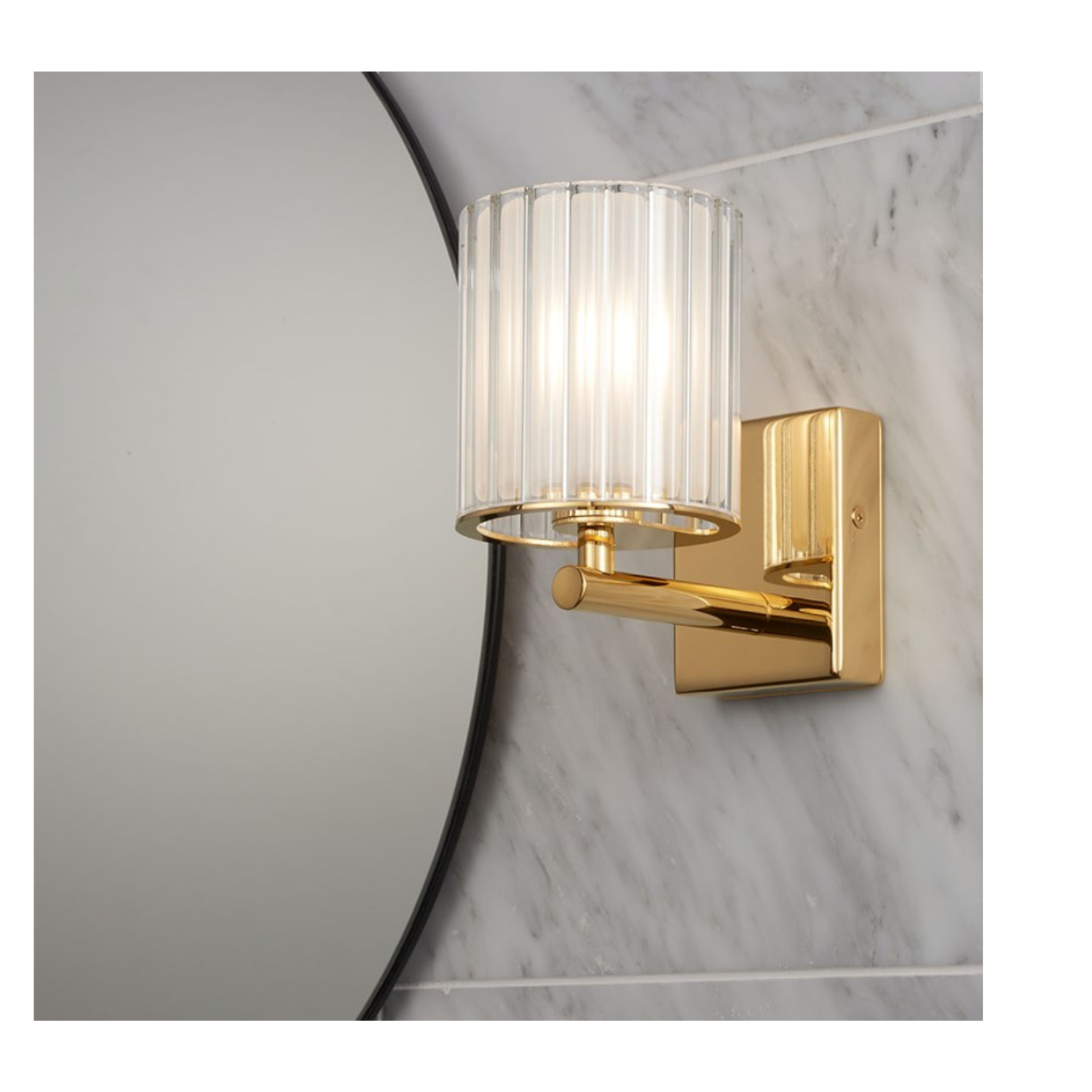 Tom Kirk Flute IP44 Wall Light - Lights Zone