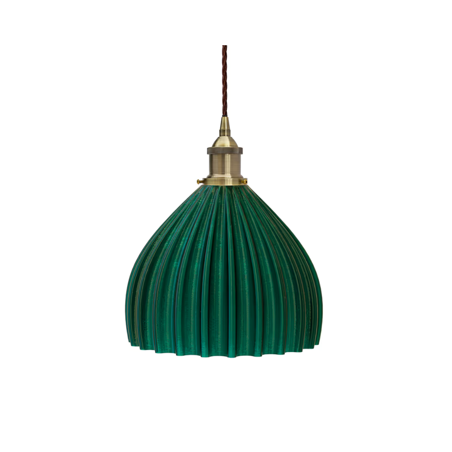 SOHO Lighting Large Scallop Shell Emerald Green Pendant Light - Lights Zone