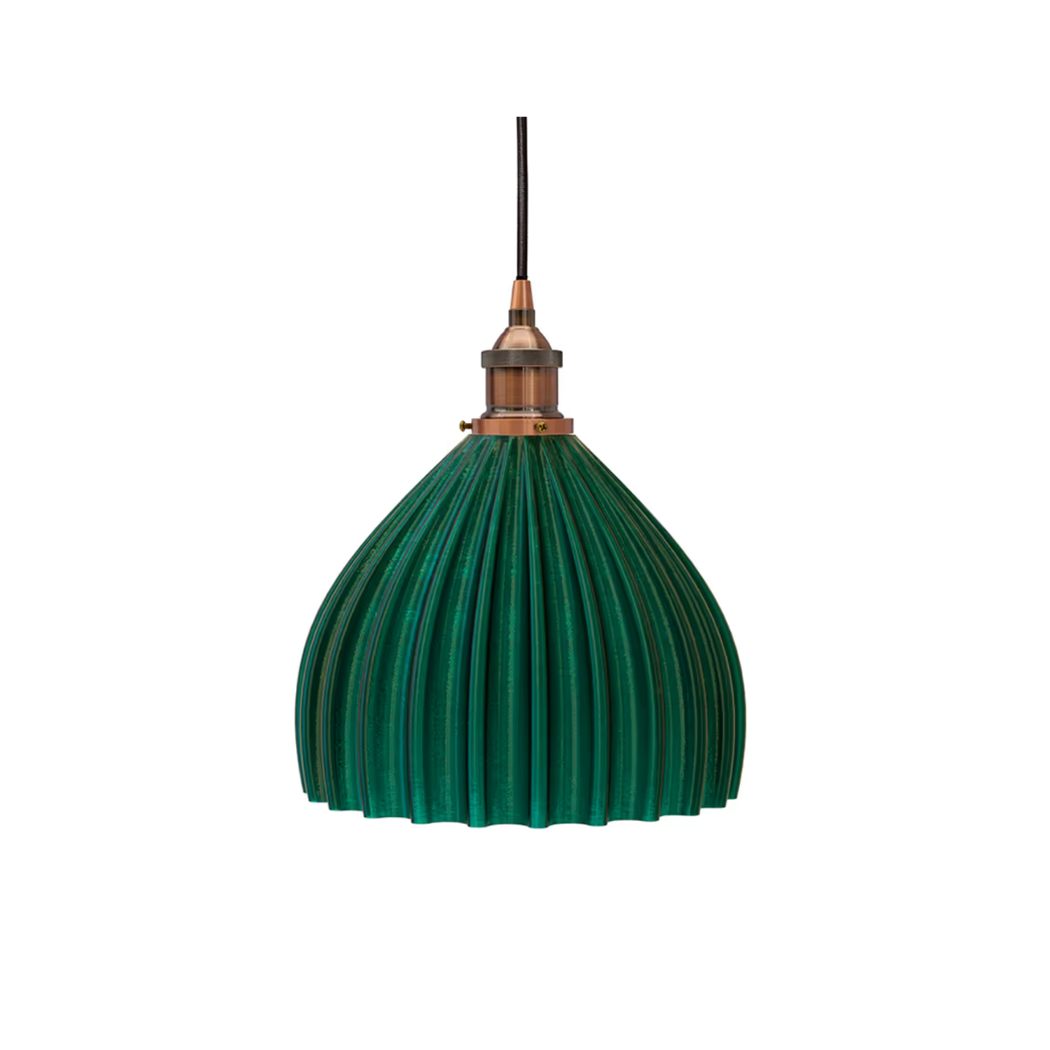 SOHO Lighting Large Scallop Shell Emerald Green Pendant Light - Lights Zone