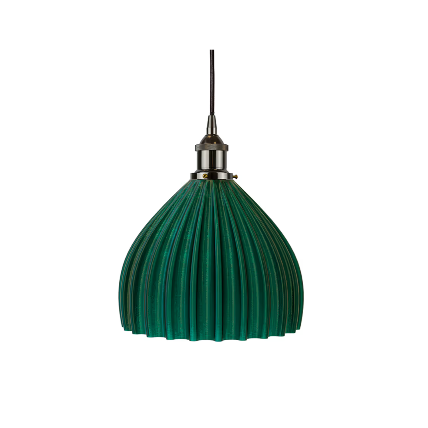 SOHO Lighting Large Scallop Shell Emerald Green Pendant Light - Lights Zone