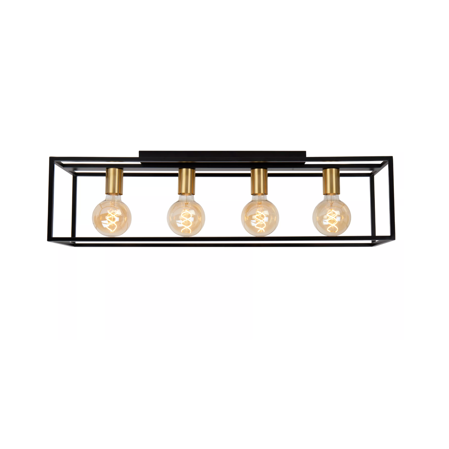 Lucide RUBEN - Pendant light - 4xE27 - Black - Lights Zone