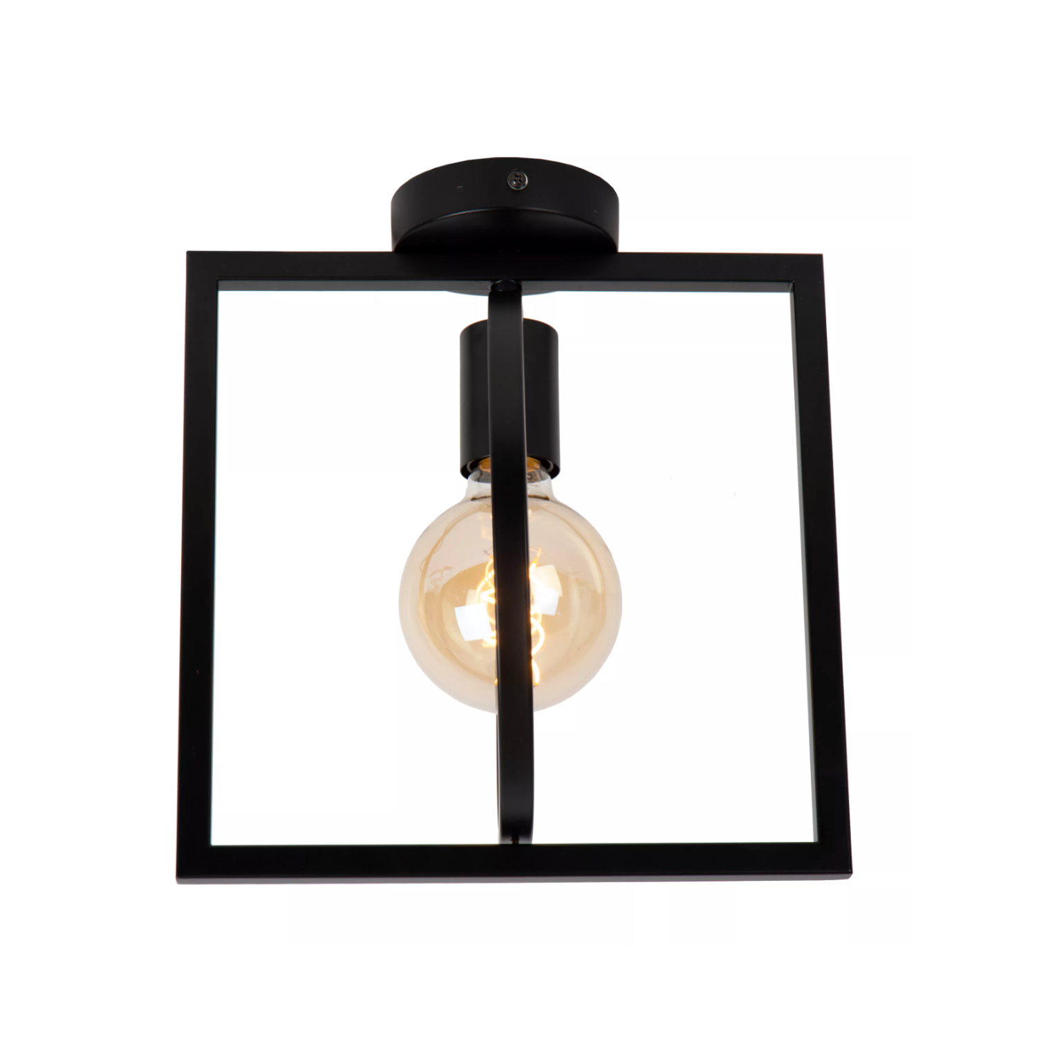 Lucide SUUS - Flush ceiling light - 1xE27 - Black - Lights Zone