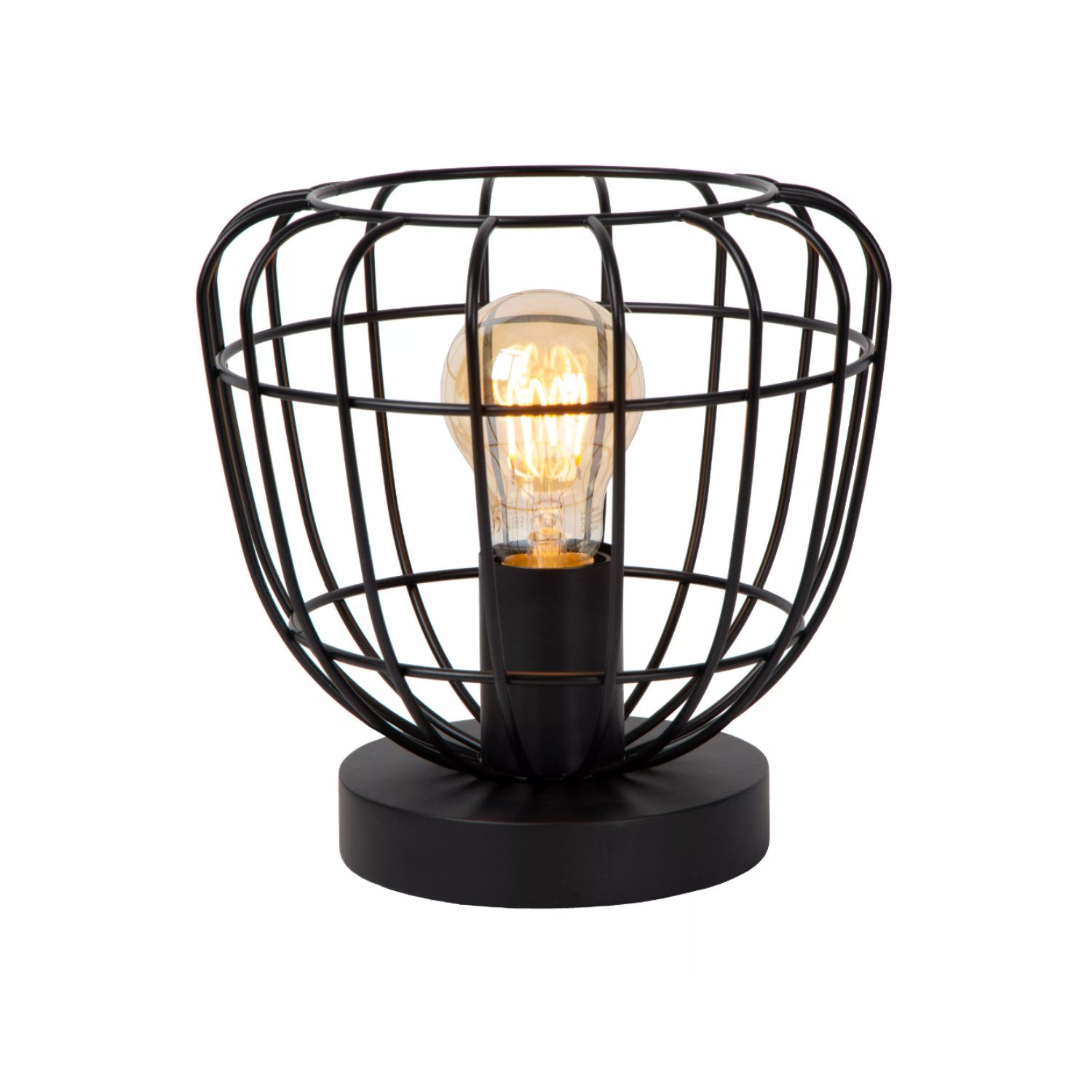 Lucide FILOX - Table lamp - Ø 20 cm - 1xE27 - Black - Lights Zone