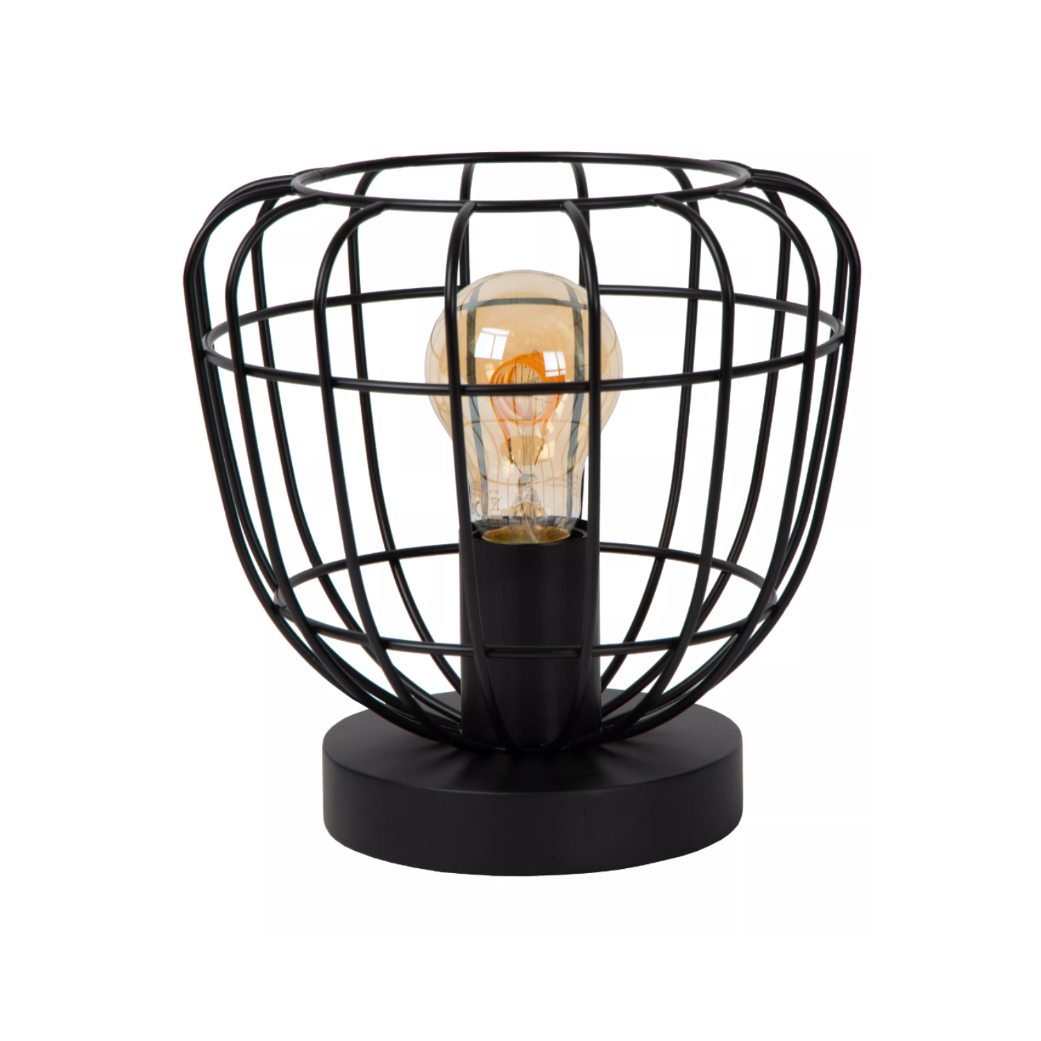 Lucide FILOX - Table lamp - Ø 20 cm - 1xE27 - Black - Lights Zone