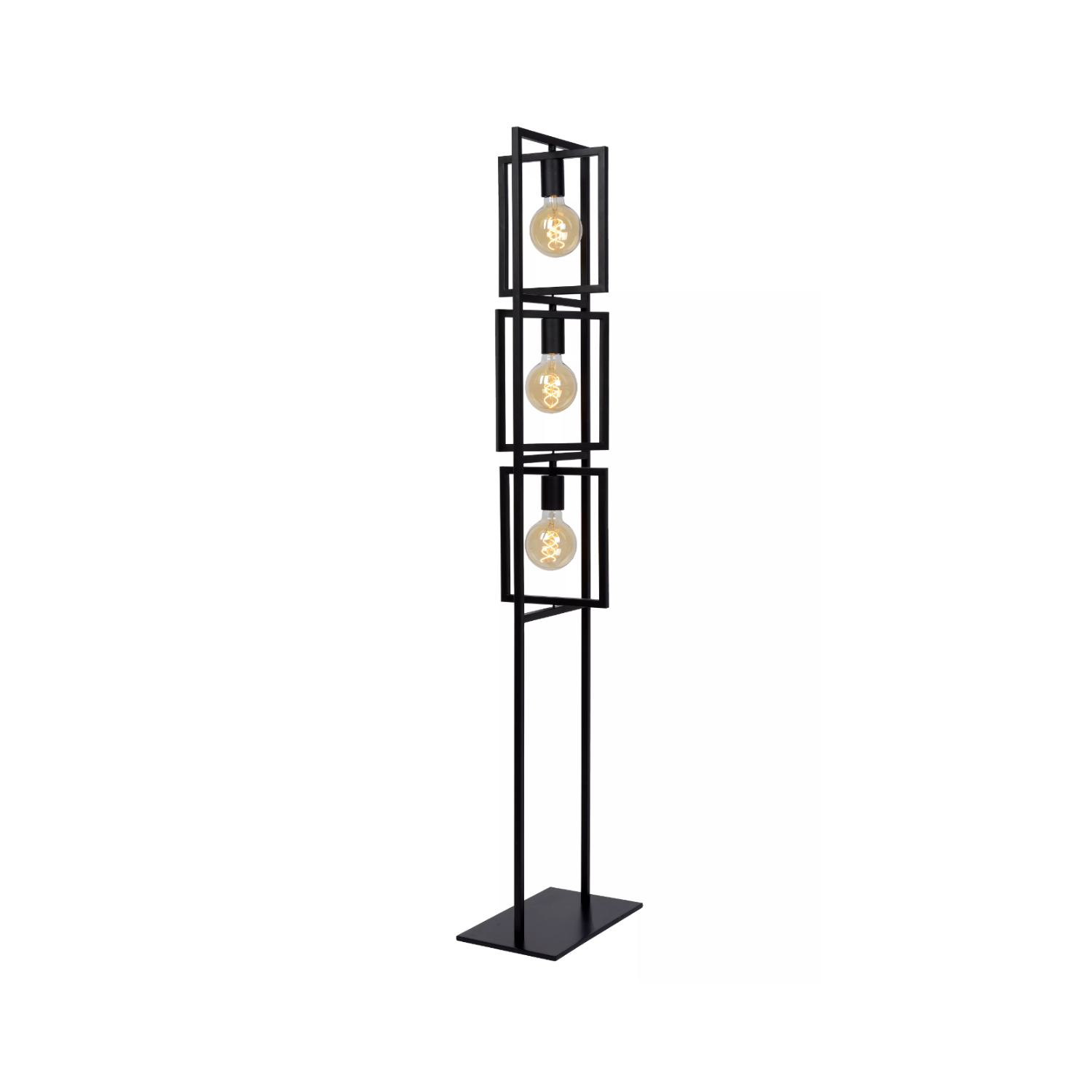 Lucide LUUK - Floor lamp - 3xE27 - Black - Lights Zone