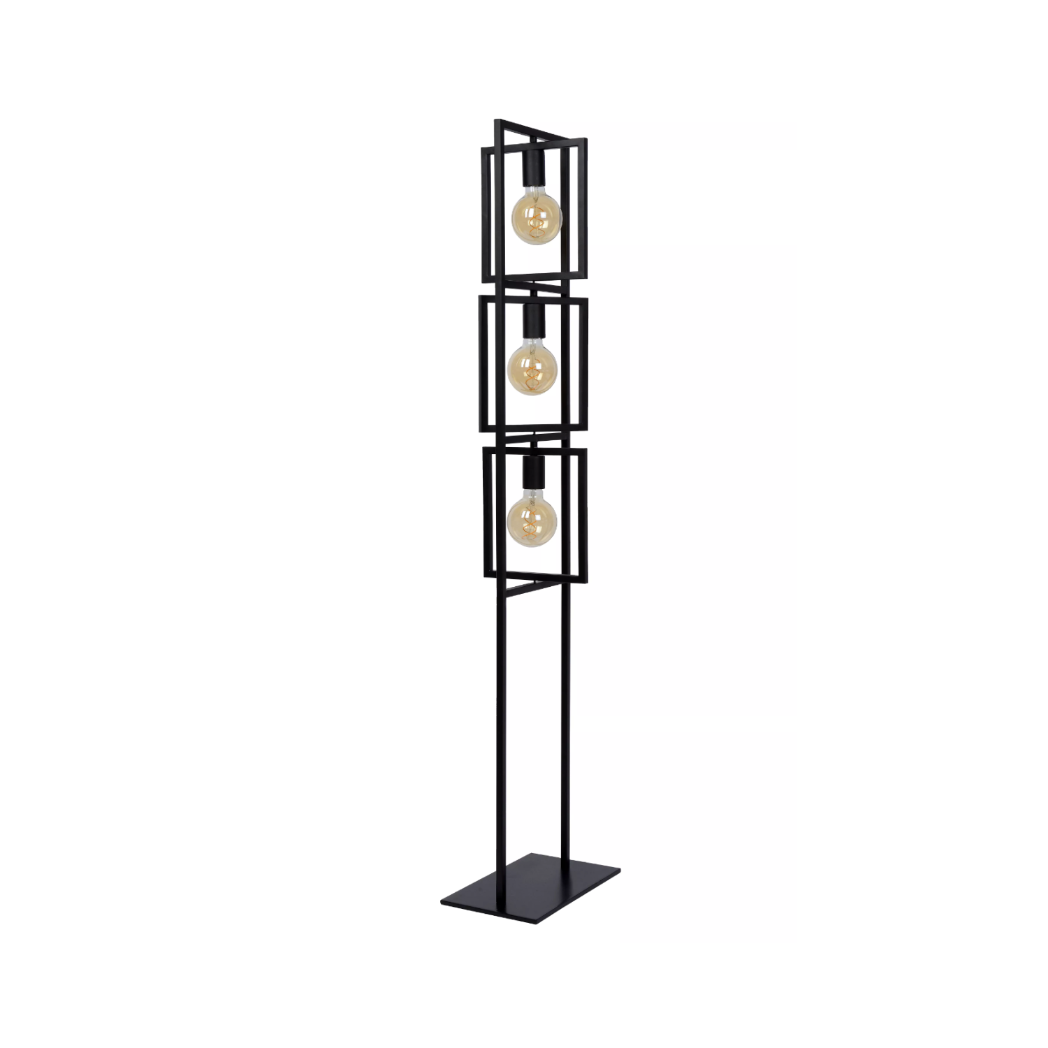 Lucide LUUK - Floor lamp - 3xE27 - Black - Lights Zone