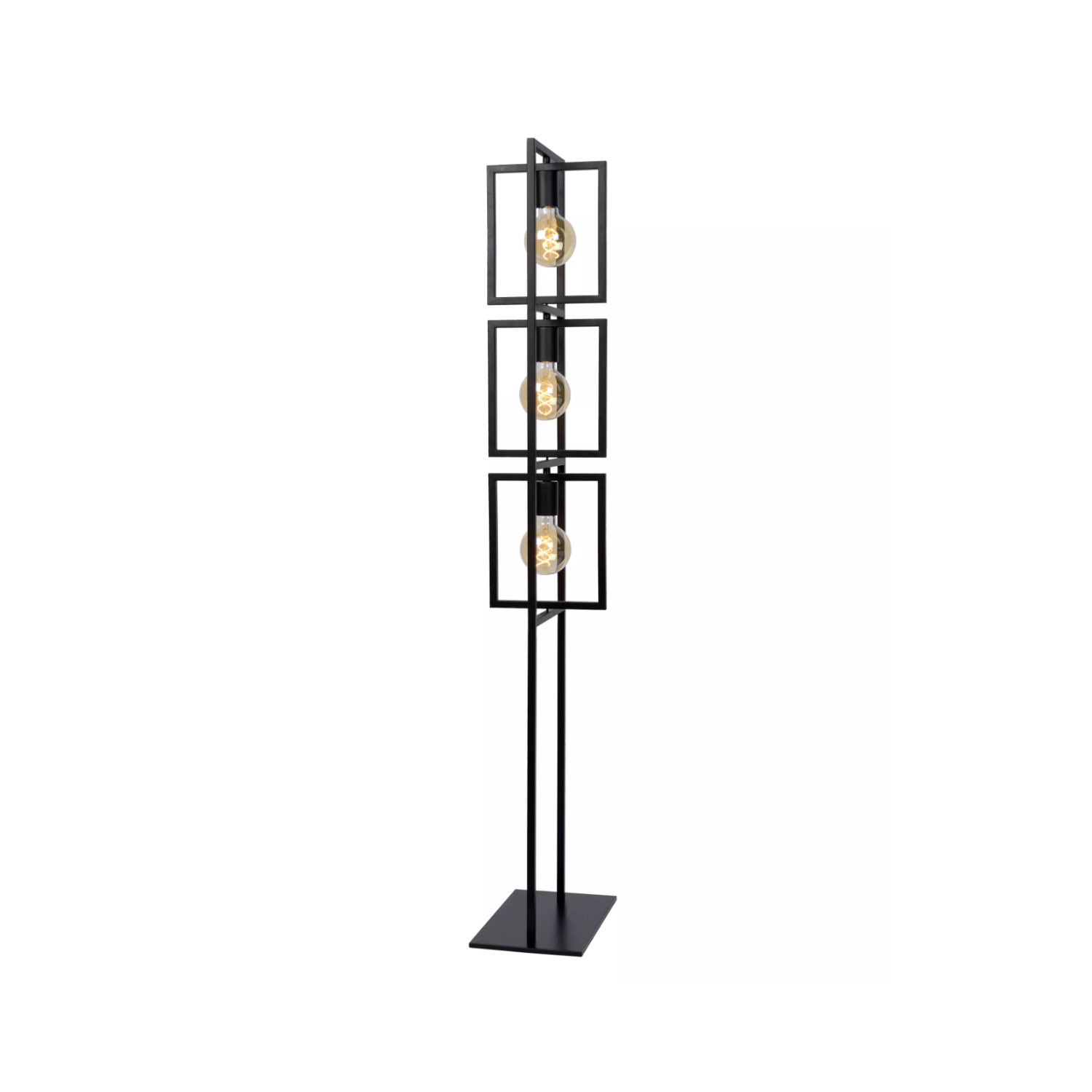 Lucide LUUK - Floor lamp - 3xE27 - Black - Lights Zone
