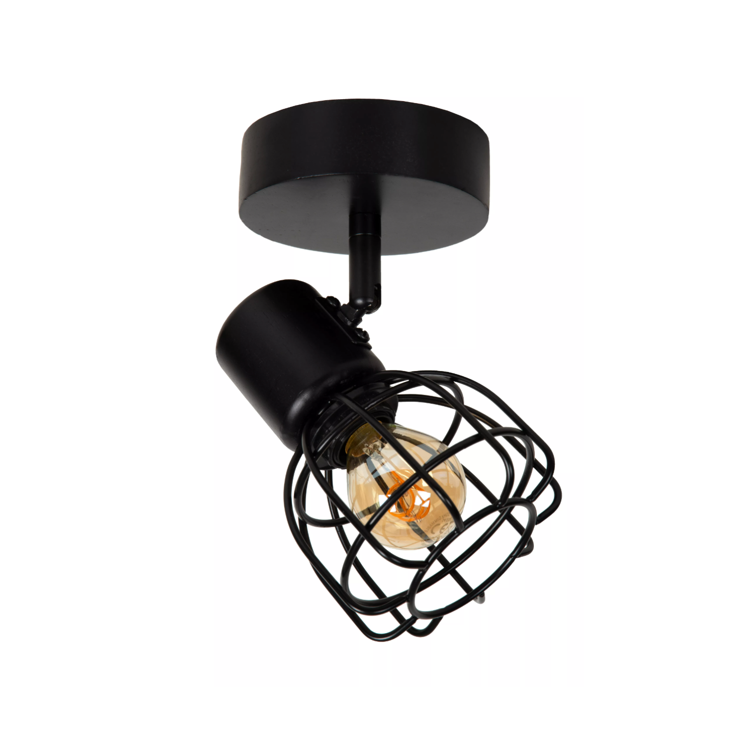 Lucide FILOX - Ceiling spotlight - Ø 10 cm - 1xE14 - Black - Lights Zone