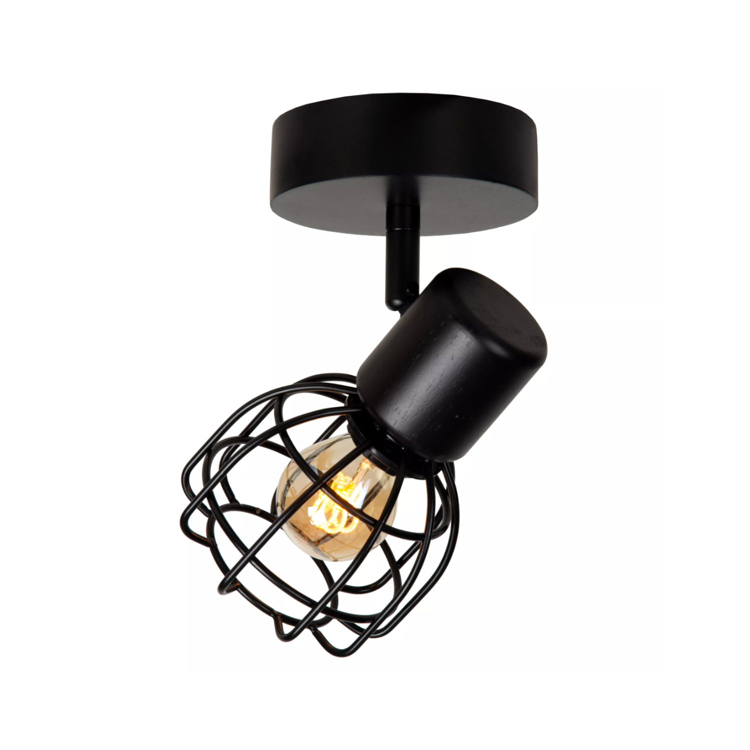 Lucide FILOX - Ceiling spotlight - Ø 10 cm - 1xE14 - Black - Lights Zone