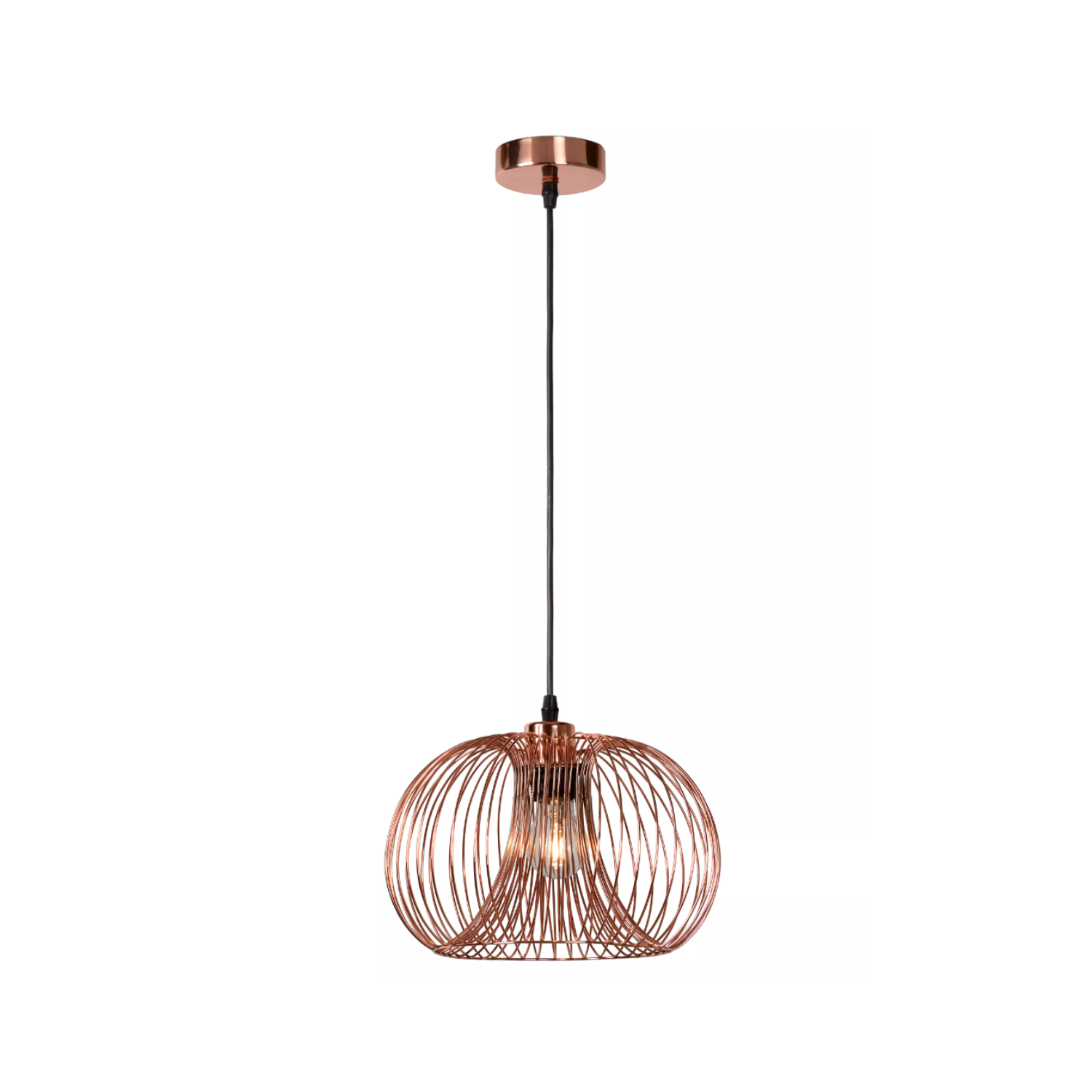 Lucide VINTI - Pendant light - Ø 30 cm - 1xE27 - Copper - Lights Zone