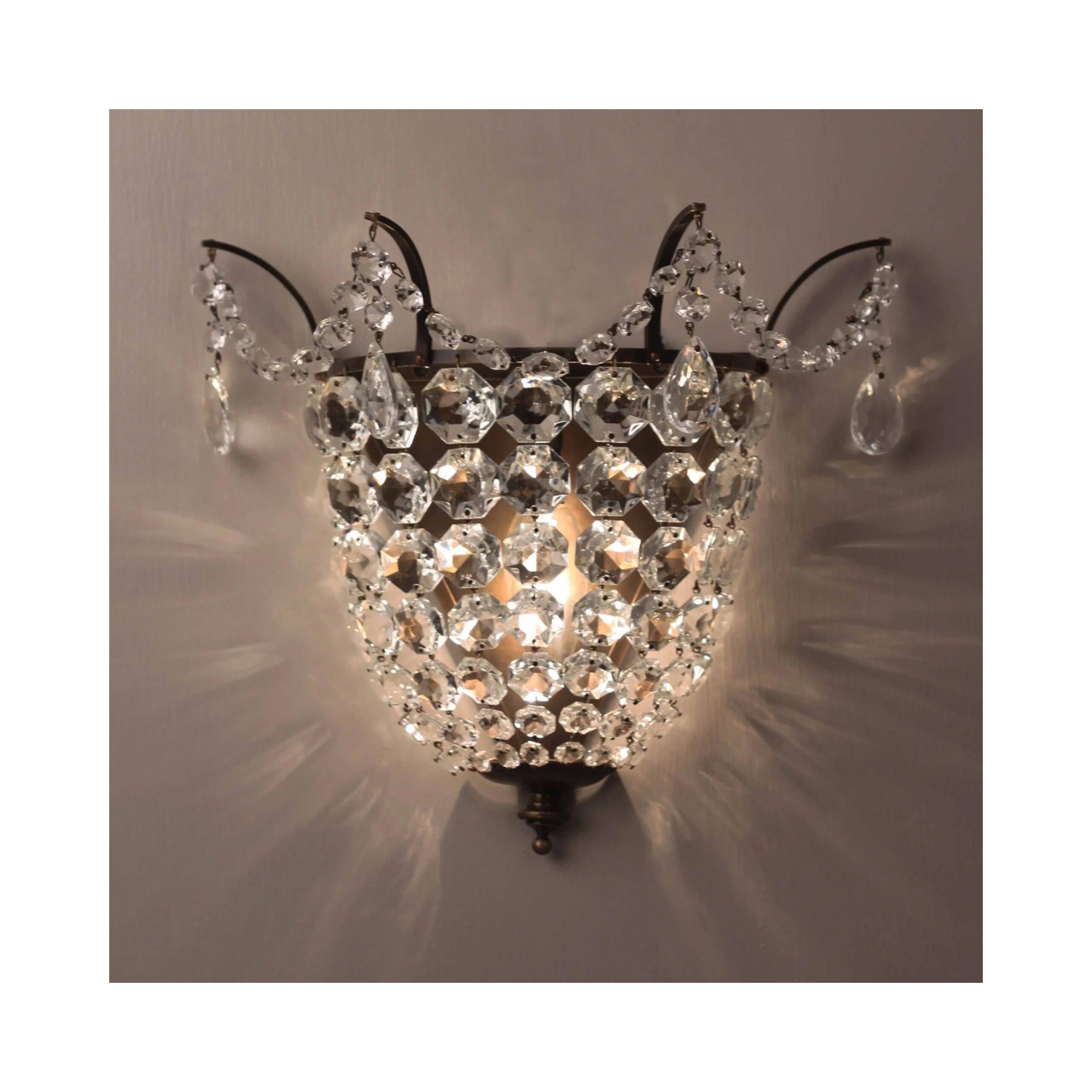 Brampton Crystal Wall Light - Lights Zone