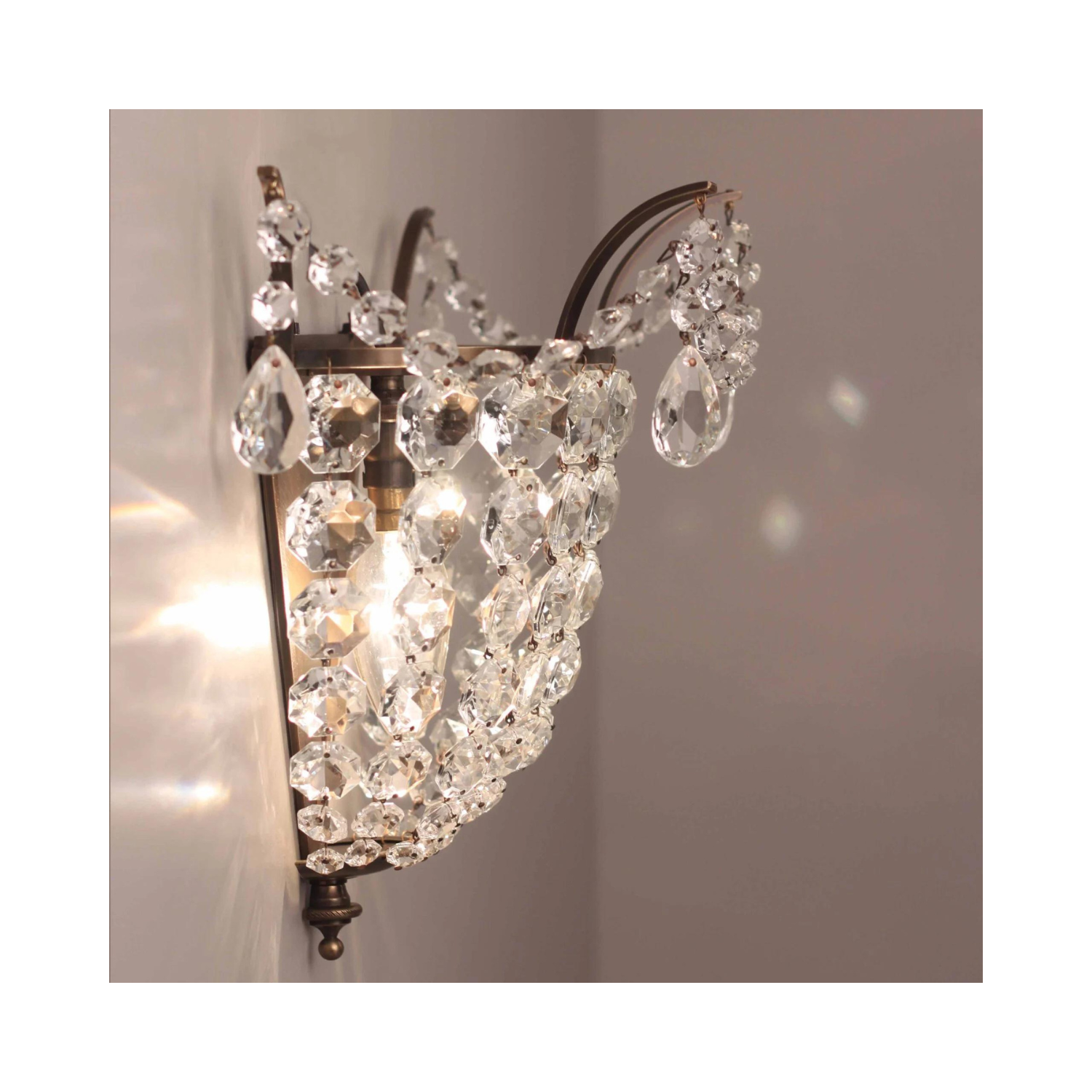 Brampton Crystal Wall Light - Lights Zone
