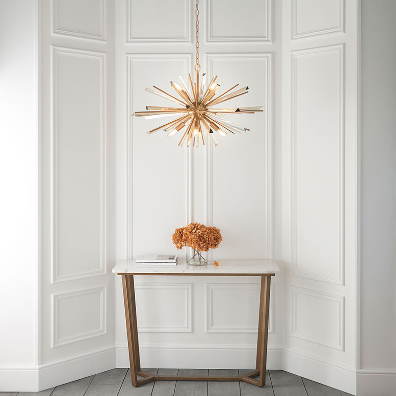 Luxia Element 800 Chandelier - Antique Brass