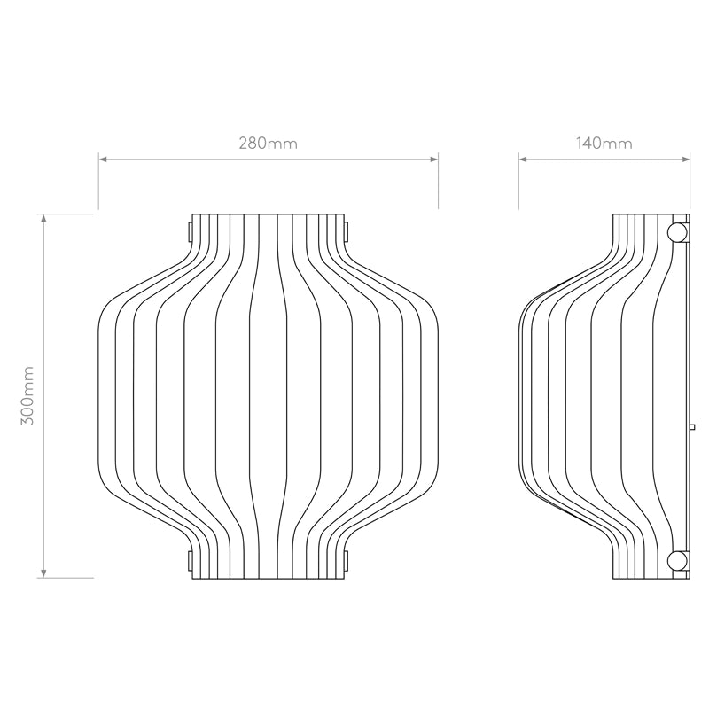 Astro Toro Flush Light – Clear Glass