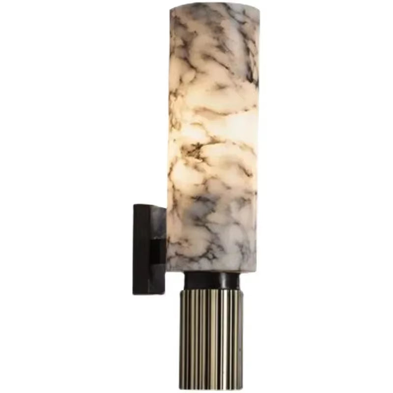 Luxury Marble Wall Lamp Nordic Led Lamp Dining Room Stairs Bedside Natural Sconce Creative Bedroom Wall Lamp Art Home Decor