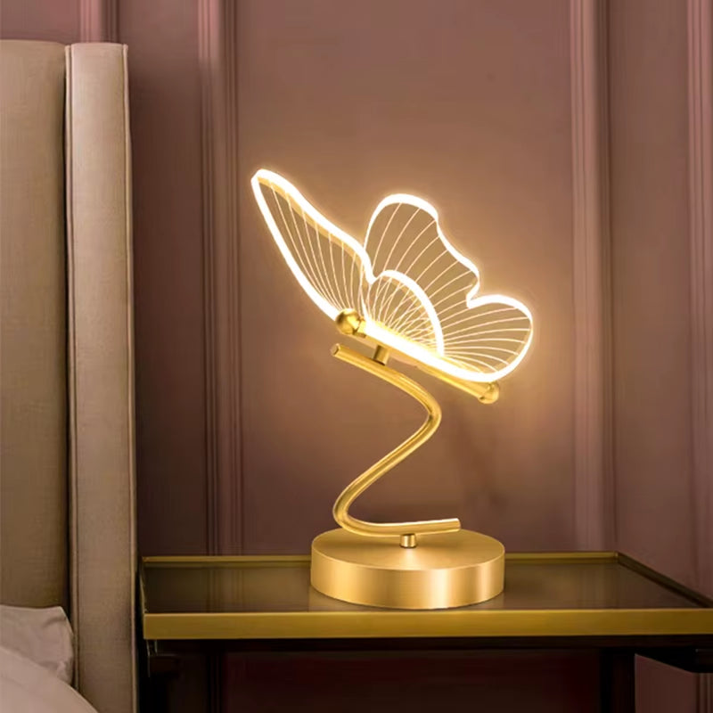 Luxe Butterfly LED Table Lamp