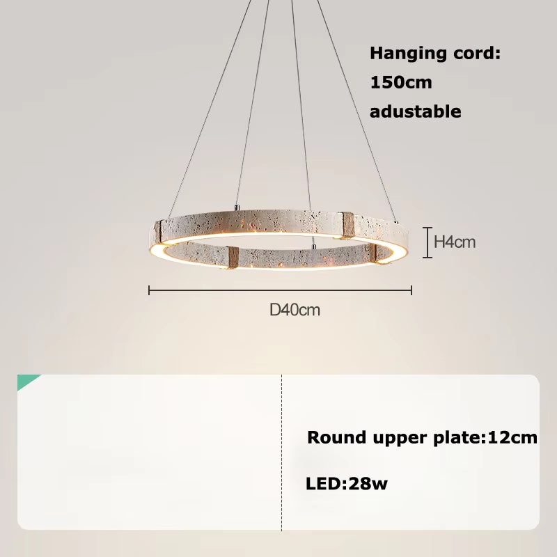 Stone Series Chandelier - Contemporary Lighting Fixture for Living and Dining Spaces