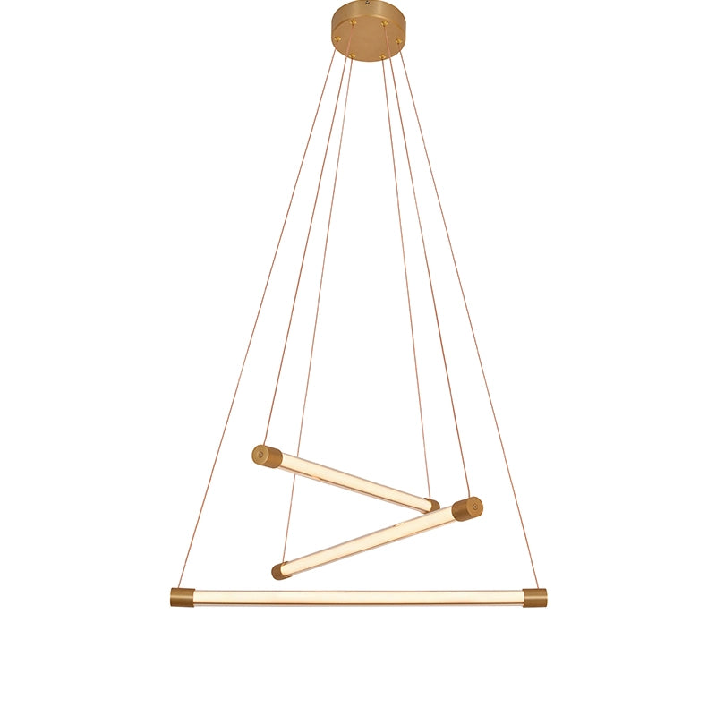 Edit Abba LED Chandelier – Brushed Gold