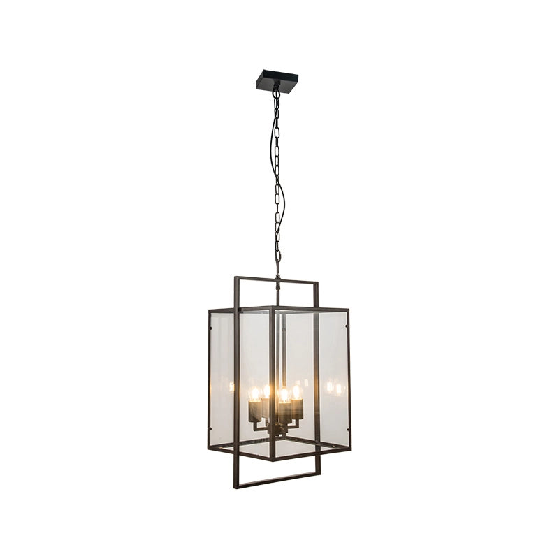 Westport Fiadh Glass 4 Arm Ceiling Pendant Light – Oil Rubbed Bronze