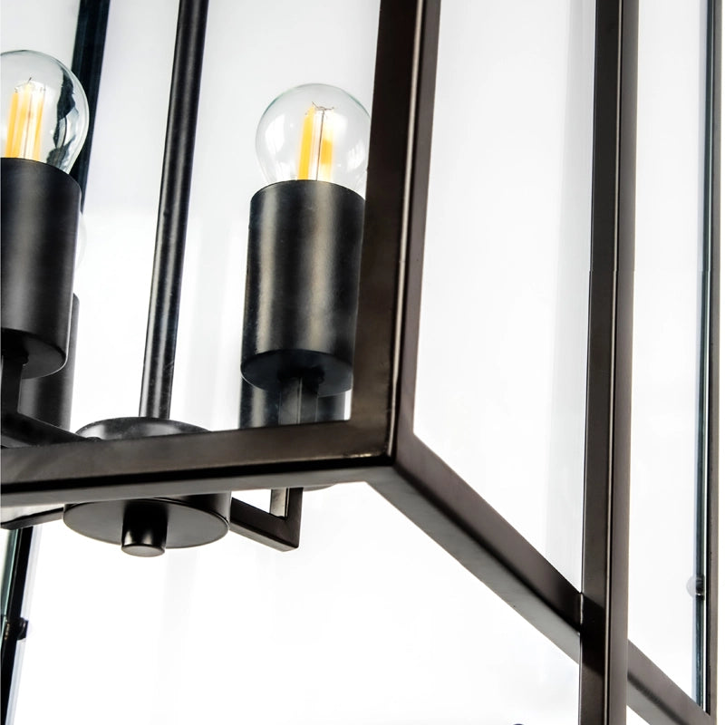 Westport Fiadh Glass 4 Arm Ceiling Pendant Light – Oil Rubbed Bronze