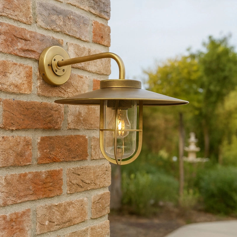 Westport Kildare Outdoor Lantern Wall Light – Gold