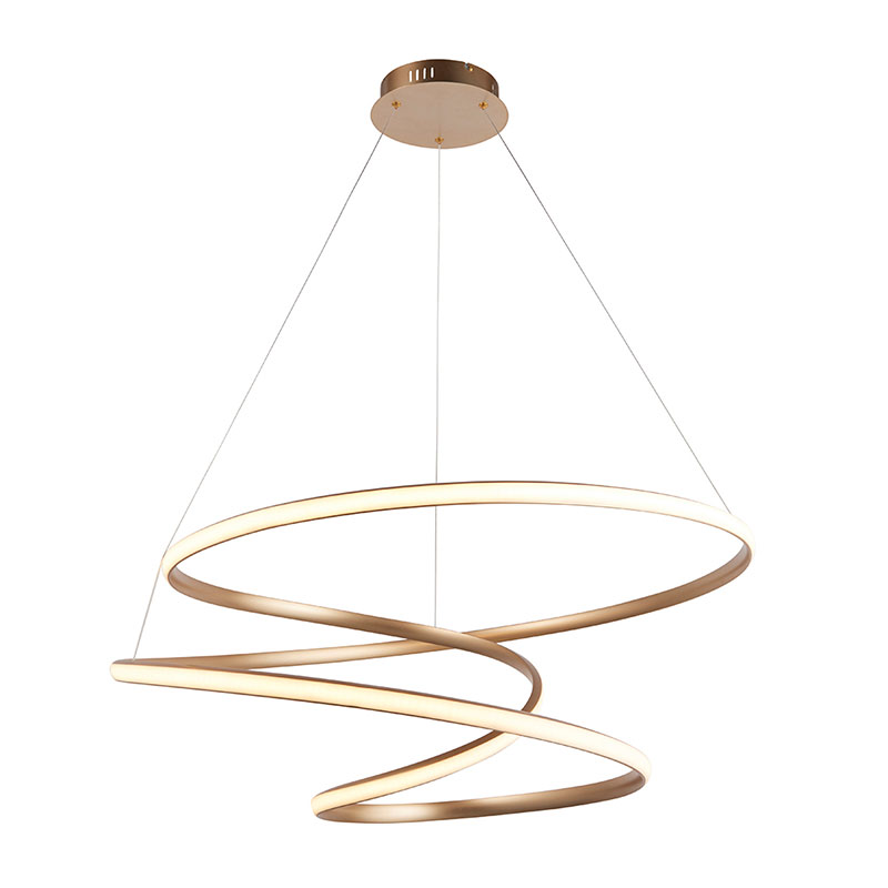 Luxia Evangeline 850 LED Chandelier – Satin Gold - Lights Zone