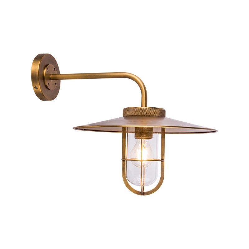 Westport Kildare Outdoor Lantern Wall Light – Gold