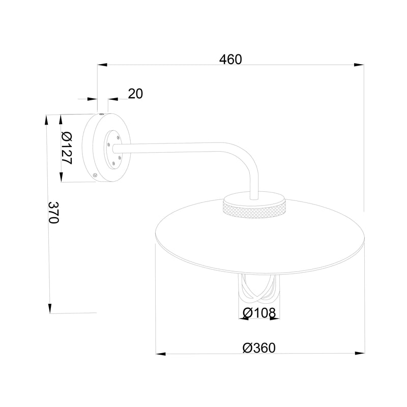 Westport Kildare Outdoor Lantern Wall Light – Gold