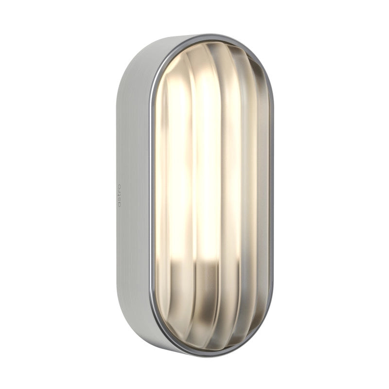 Astro Montreal Oval Outdoor Flush Wall Light – Stainless Steel