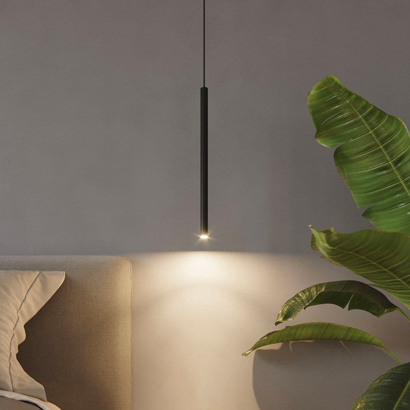 Raw Design Tube Slim Monochrome Pendant - Lights Zone