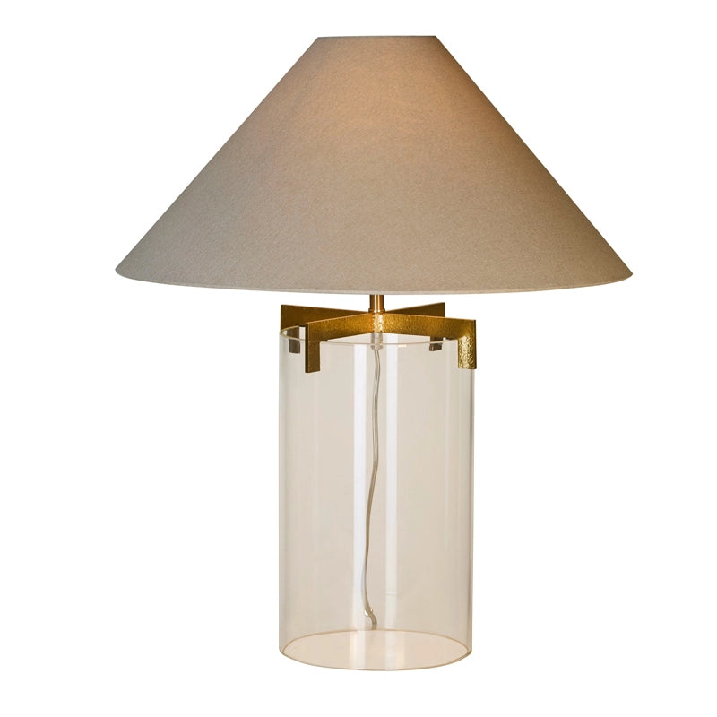 Westport Hampton Tall Glass Table Lamp – Hammered Gold