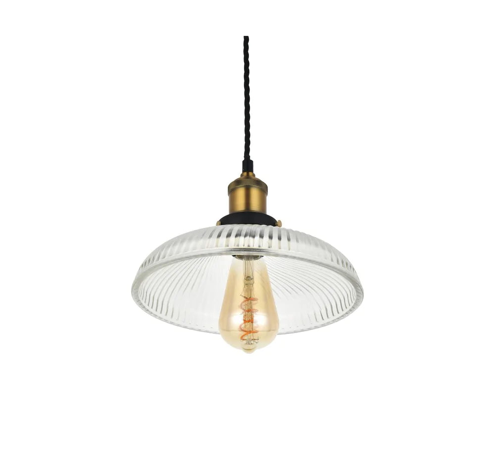 Romilly Dome Etched Glass French Style Pendant Light - Lights Zone