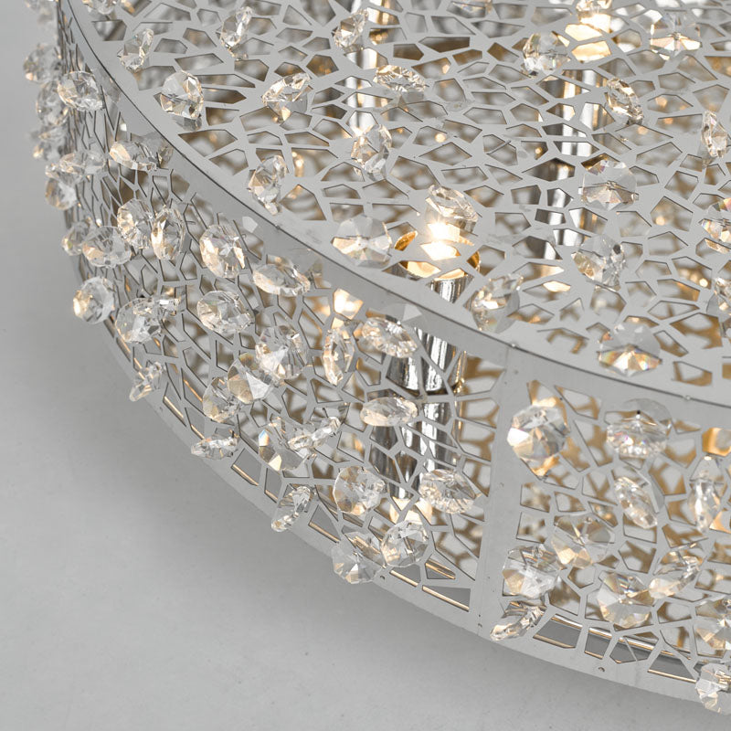 Dar Kotaro Flush Ceiling Light – Crystal