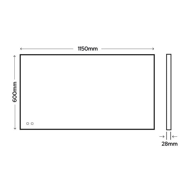Edit Sorelle 1150 LED Illuminated Bathroom Mirror Light