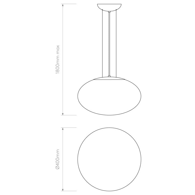 Astro Zeppo 400 Ceiling Pendant Light – White